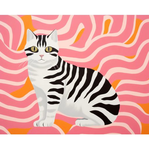 Modern cirmos 2 - Számfestő készlet kereten 40x50