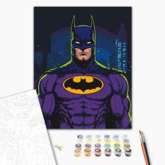   Der dunkle Ritter - Malen-nach-Zahlen-Set auf Keilrahmen 40x50