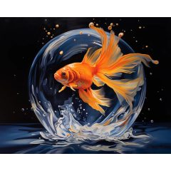 Aranyhal tánca - Számfestő készlet kereten 40x50