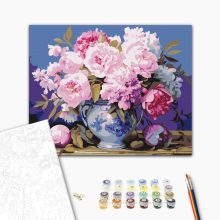 Bőséges virágzás - Számfestő készlet kereten 40x50