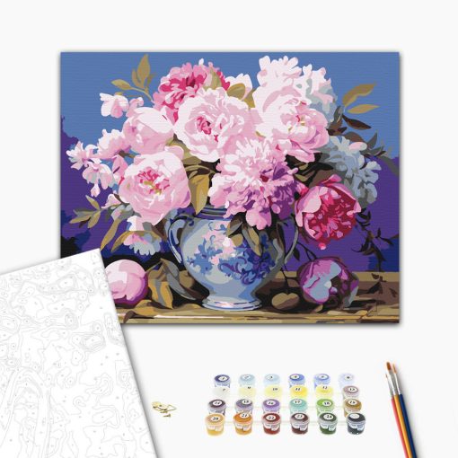 Bőséges virágzás - Számfestő készlet kereten 40x50