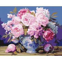 Bőséges virágzás - Számfestő készlet kereten 40x50