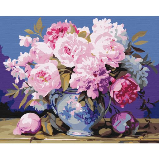 Bőséges virágzás - Számfestő készlet kereten 40x50