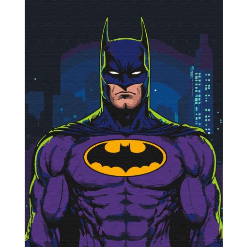 Der dunkle Ritter - Malen-nach-Zahlen-Set auf Keilrahmen 40x50