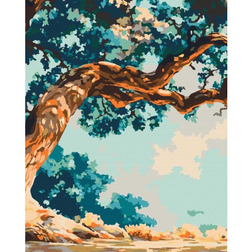 Mystischer Baum 1 - 3-teiliges Malen-nach-Zahlen-Set auf Leinwand