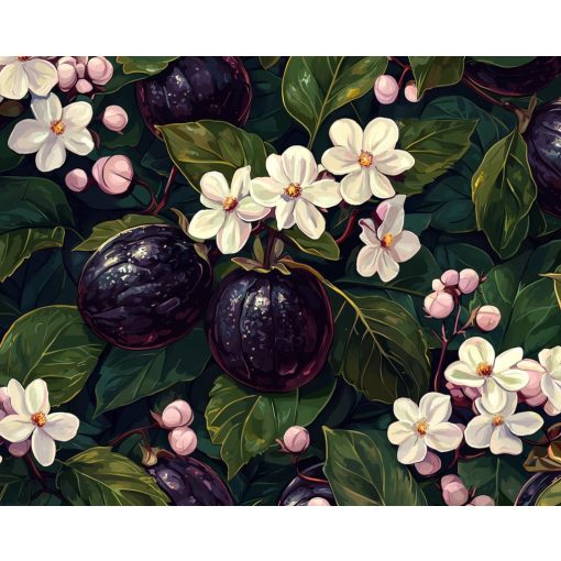 Botanikus szépség - Számfestő készlet kereten 40x50