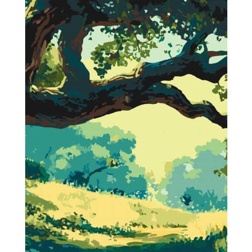 Mystischer Baum 2 - 3-teiliges Malen-nach-Zahlen-Set auf Leinwand