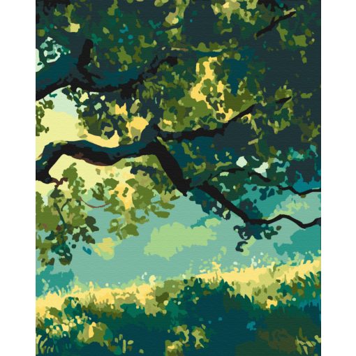 Mystischer Baum 2 - 3-teiliges Malen-nach-Zahlen-Set auf Leinwand