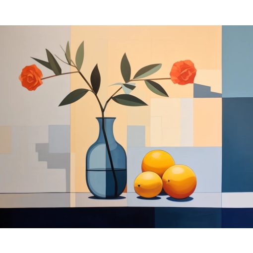 Bőséges nyugalom - Számfestő készlet kereten 40x50