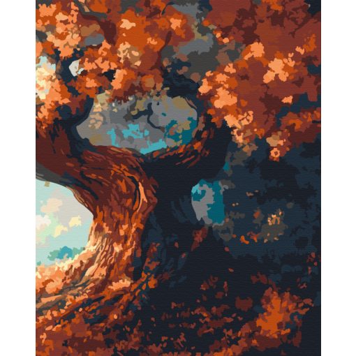 Mystischer Baum 3 - 3-teiliges Malen-nach-Zahlen-Set auf Leinwand