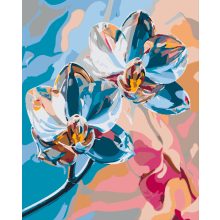 Króm virágzás 2 - Számfestő készlet kereten 40x50