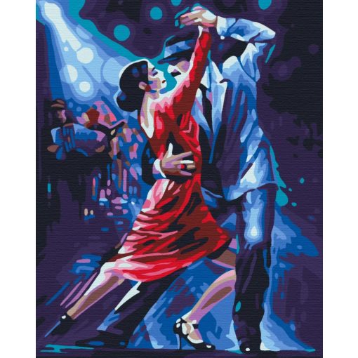 Szenvedély a táncparketten - Számfestő készlet kereten 40x45