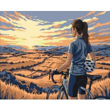 Freiheit auf zwei Rädern – Malen nach Zahlen Set auf Rahmen 40x50 cm