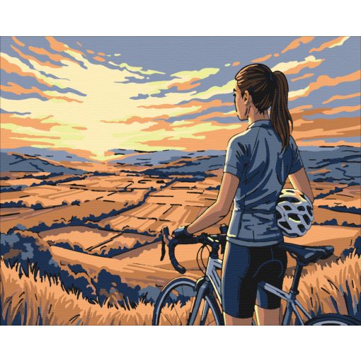 Freiheit auf zwei Rädern – Malen nach Zahlen Set auf Rahmen 40x50 cm