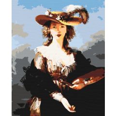 A festő palettája - Számfestő készlet kereten 40x49