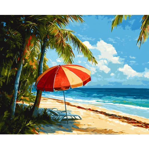 Színes menedék - Számfestő készlet kereten 40x50