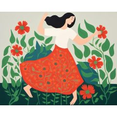 Finom mozgás - Számfestő készlet kereten 40x50