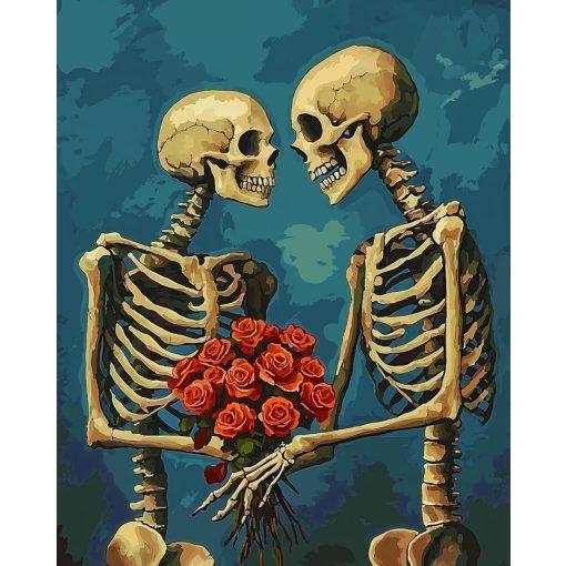 Örökké együtt - Számfestő készlet kereten 40x50