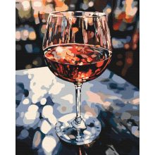 Weingenuss auf Leinwand - Malen-nach-Zahlen-Set auf Keilrahmen 40x50