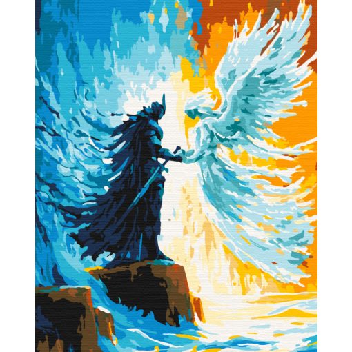 Két világ között - Számfestő készlet kereten 40x50
