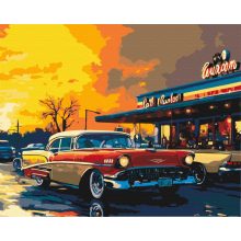 Amerikanischer Traum - Malen-nach-Zahlen-Set auf Keilrahmen 40x50