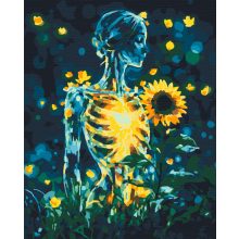 A lélek virágzása - Számfestő készlet kereten 40x50