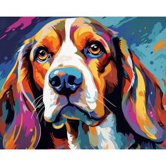 Színes-eb - Számfestő készlet kereten 40x50