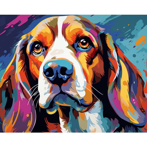 Színes-eb - Számfestő készlet kereten 40x50