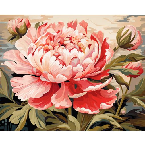 Kivirult elegancia - Számfestő készlet kereten 40x50