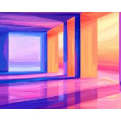 Színtér - Számfestő készlet kereten 40x50