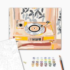 Dallamos visszhangok - Számfestő készlet kereten 40x50