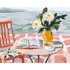 Lapozz a nyárba - Számfestő készlet kereten 40x50