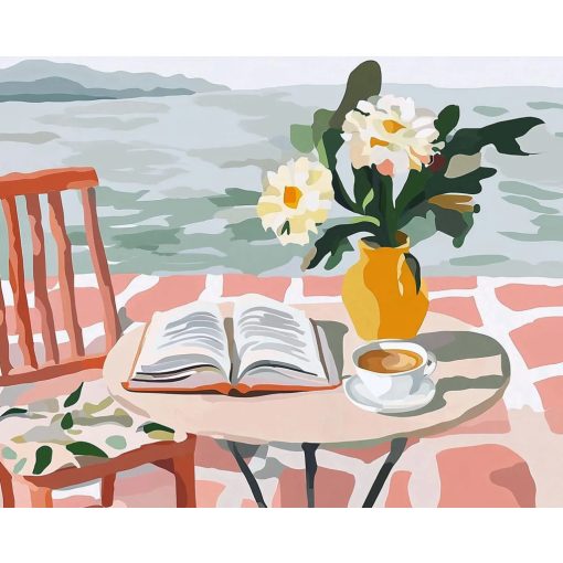 Lapozz a nyárba - Számfestő készlet kereten 40x50