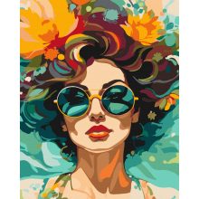 Sommerliches Lebensgefühl - Malen-nach-Zahlen-Set auf Keilrahmen 40x50