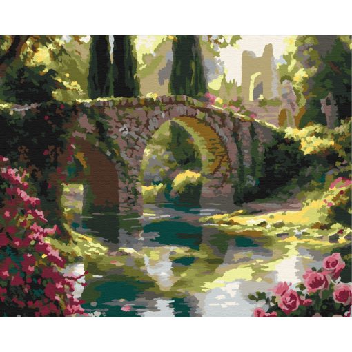 Garten der Nymphen - Malen-nach-Zahlen-Set auf Keilrahmen 40x50