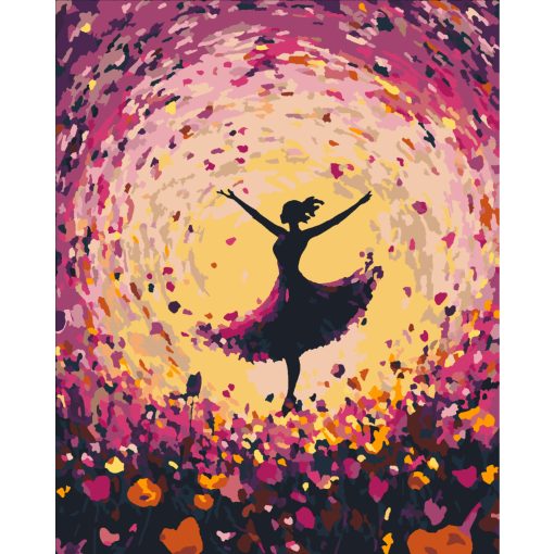 Frühlingstrubel - Malen-nach-Zahlen-Set auf Keilrahmen 40x50