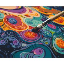 Die Magie der Kunst - Malen-nach-Zahlen-Set auf Keilrahmen 40x50