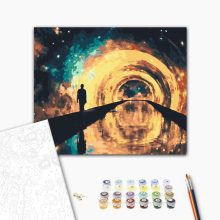 Sternentunnel 2 - Malen-nach-Zahlen-Set auf Keilrahmen 40x50