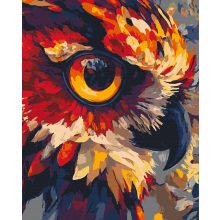 Feuriger Blick - Malen nach Zahlen Set auf Rahmen 40x50 cm