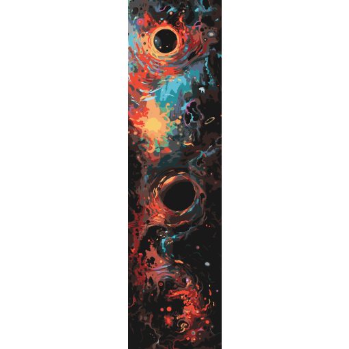 Kosmischer Wirbel - 3-teiliges Malen nach Zahlen Set auf Rahmen