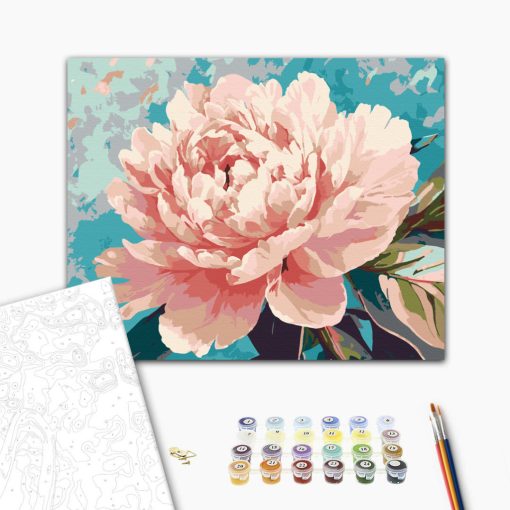 Blütentanz - Malen nach Zahlen Set auf Rahmen 40x50 cm