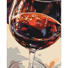 In Wein liegt die Inspiration - Malen nach Zahlen Set auf Rahmen 40x50 cm