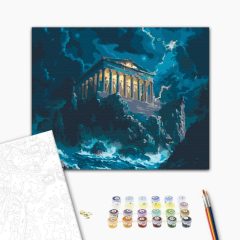   Der Zorn des Olymp – Malen nach Zahlen Set auf Rahmen 40x50 cm