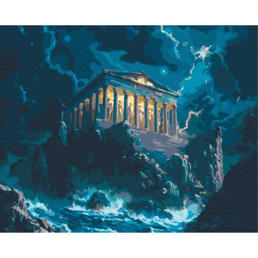 Der Zorn des Olymp – Malen nach Zahlen Set auf Rahmen 40x50 cm