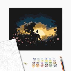 Abendzauber – Malen nach Zahlen Set auf Rahmen 40x50 cm
