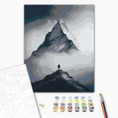   Der Berg der Seele – Malen nach Zahlen Set auf Rahmen 40x50 cm
