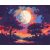   In den Farben der Nacht – Malen nach Zahlen Set auf Rahmen 40x50 cm