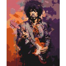 Die Legende des Rock – Malen nach Zahlen Set auf Rahmen 40x50 cm