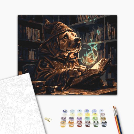 Zauberpfote – Malen nach Zahlen Set auf Rahmen 40x50 cm