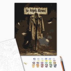   Gefallener Engel – Malen nach Zahlen Set auf Rahmen 40x50 cm